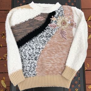 Vintage Needles and Yarn Grandma Sweater